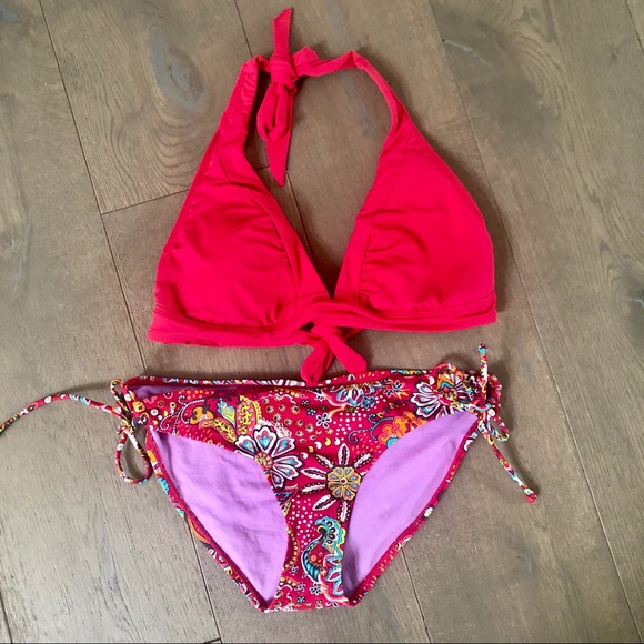Athleta Other - Athleta Red Patterned Bikini NWOT